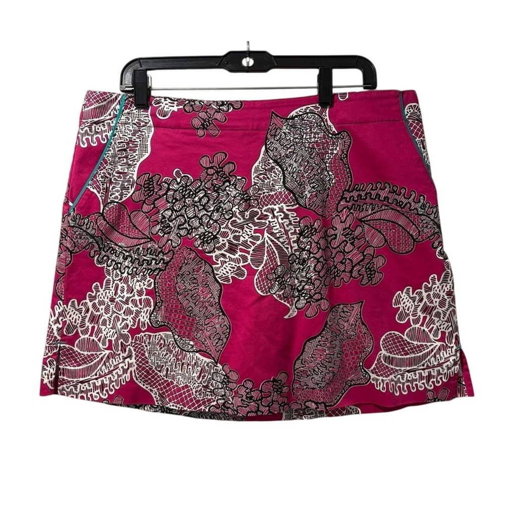 Lady Hagen Pink Floral Athletic Golf Skort Womens 14 Tennis Country Club Skirt
